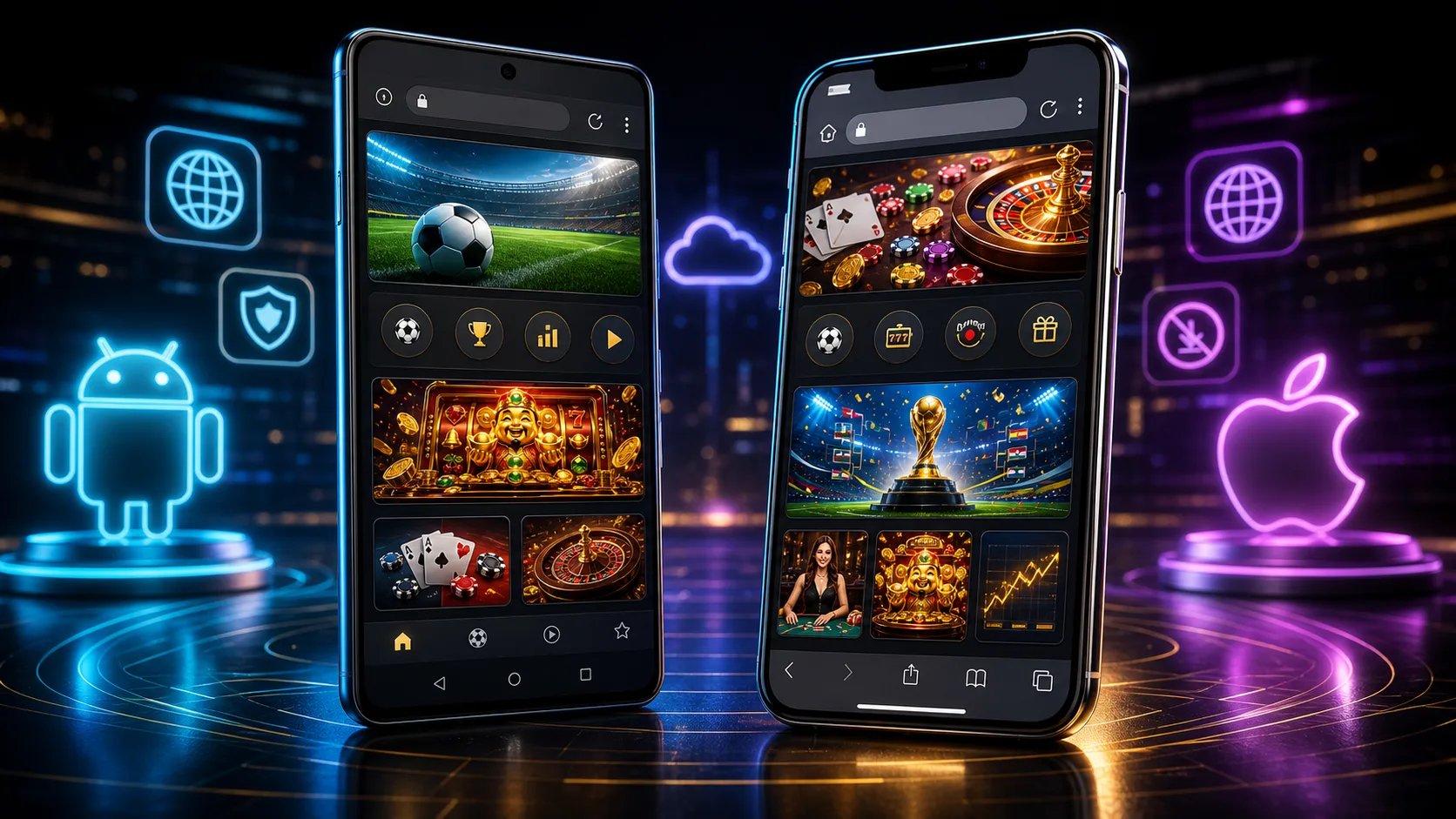 Experiência royalvegas compatível com Android e iOS no navegador mobile